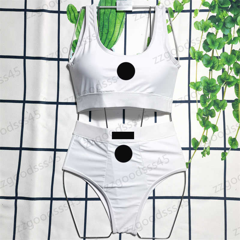 

Designer Womens Summer Swimsuit High Waist Fashion Casual White Luxury Sexy Brand Letter Logo Printed Bikini Suit Custom Cotton Fabric Bathing Suits For Women