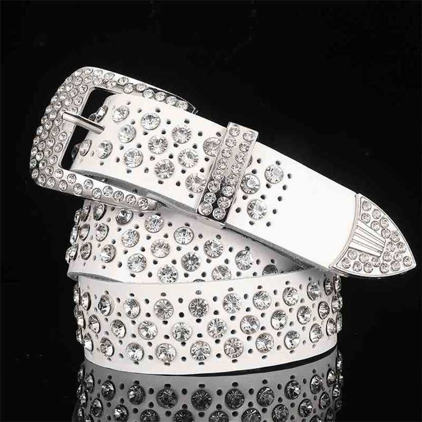 

Designer belts 2023 white leather full women's diamond belt PTXN factory outlet
