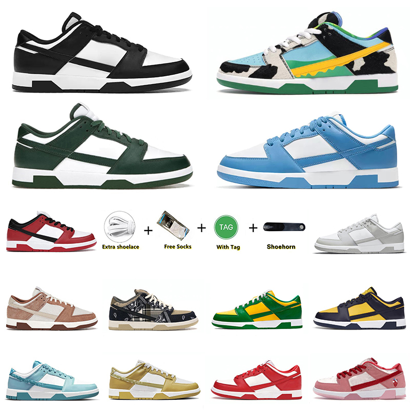 

Designer Shoes Panda dunks Grey Fog Varsity Green University Blue Syracuse University Red Medium Curry Chunky Dunky Green Glow trainers sneaker for men and women, Item#13