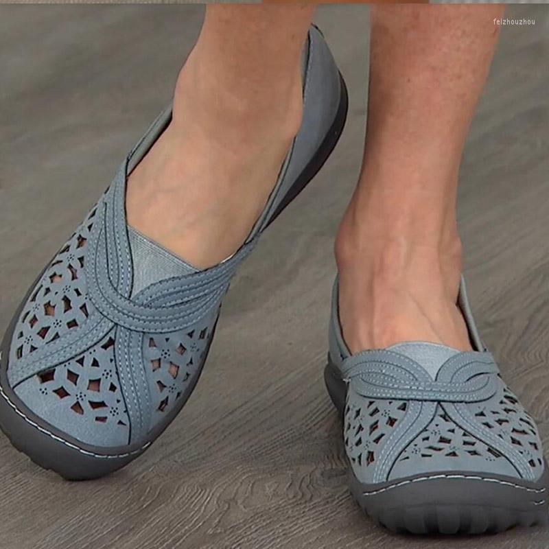 

Sandals Summer Women Casual Slip-On Sandales Solid Color Round Toe Femmes Footwear Mujer Flat Sandalias Shoes For 2023, Grey