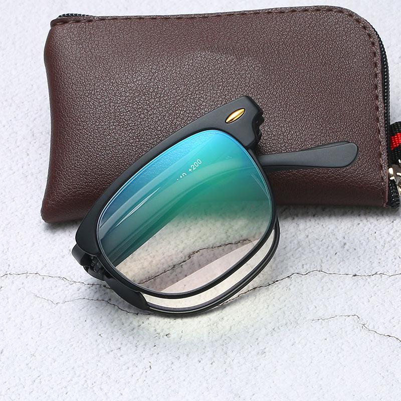 

Sunglasses Flexible Foldable Reading Glasses Fashion Anti Blue Lighe Presbyopia Eyewear Portable Pocket Magnifier Men Women ReaderSunglasses