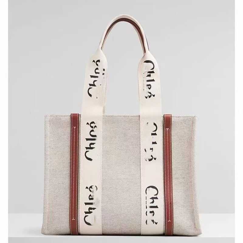 

woody Designer Tote Bag Online the Canvas Same Large-capacity Handbag Type Red of Letter-printed Shopping Trend 4AUQ