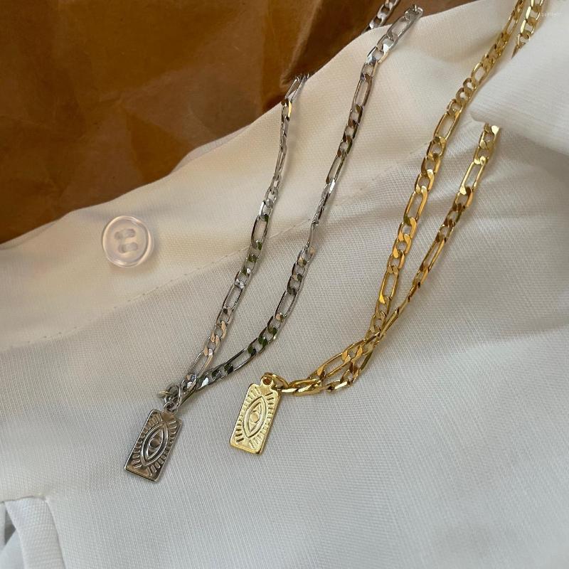 

Pendant Necklaces LONDANY Necklace Square Female Fashion Clavicle Simple Temperament Accessories Eye