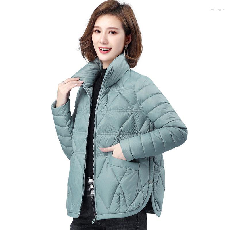 

Women's Trench Coats 2023 Down Cotton Jacket Women Fashion Short Loose Korean Casual Winter Coat Jackets Female Outerwear Parkas Overcoat, Black