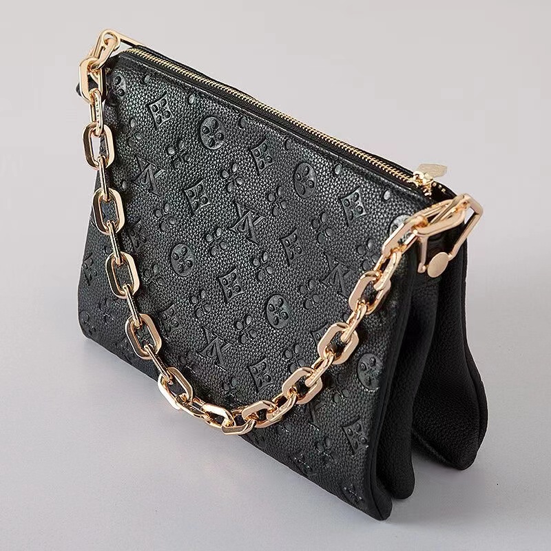 

2022 embossed puffy leather chain bag COUSSIN PM handbag fashion-forward shoulder bags cross-body with the strap top quality purse wallet M57790 M577, Red