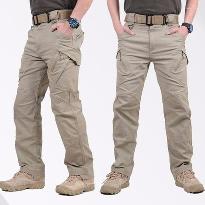 

Men' Pants High Quality Men' Tactical Classic SWAT Army Military Trousers Outdoor Casual Multi Pockets Waterproof Cargo Male, Grey