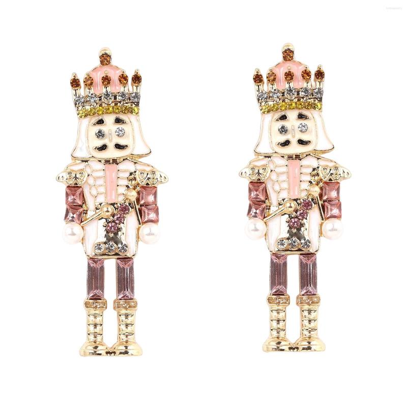 

Dangle Earrings Chic Cartoon Soldier Stud Gift Trendy For Lady Vacation Anniversary