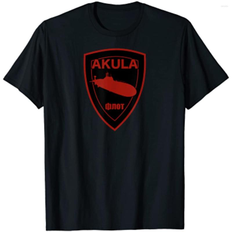 

Men's T Shirts Soviet Akula Class Submarine Men T-Shirt Short Sleeve Casual Cotton O-Neck Summer Shirt, Blue