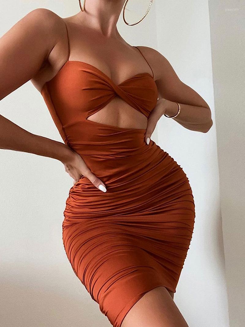 

Casual Dresses 2023 Summer Spring Women Solid Spaghetti Strap V-neck Dress Sexy Bodycon Slim Fit Mini For, Black