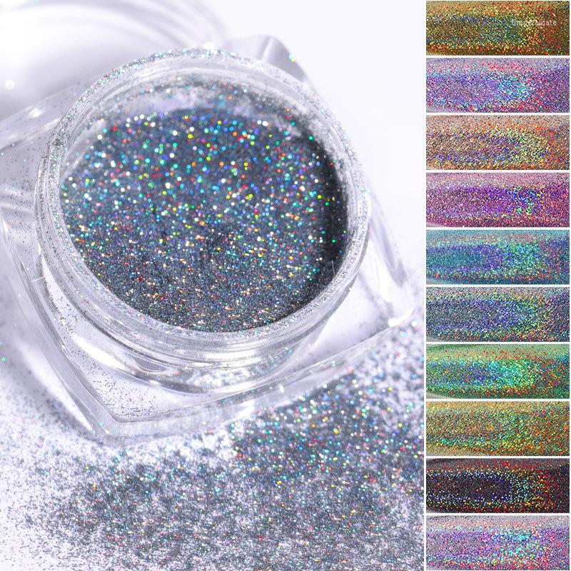 

Nail Glitter 1jar Classic Holographic Aurora Powder Ultra-fine Aperture Dazzling Chrome Pigment For A Manicure Tools