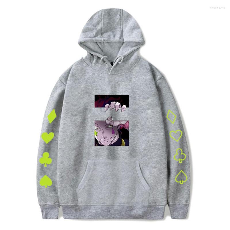 

Men's Hoodies Autumn Hisoka Men Women Sweatshirts Harajuku Hip Hop Hoodie Boys Girls Casual Gray Pullovers, Black