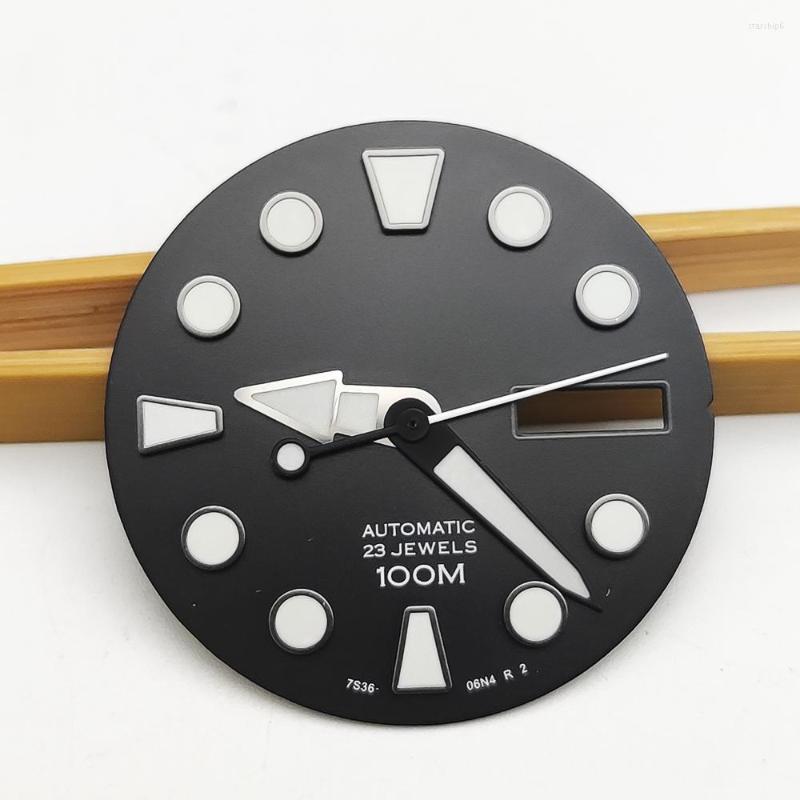 

Watch Bands 28.5MM Accessories Dial Hands Suitable FOR NH36 Movement Wristwatch Face C3 Super Luminous With Seconds