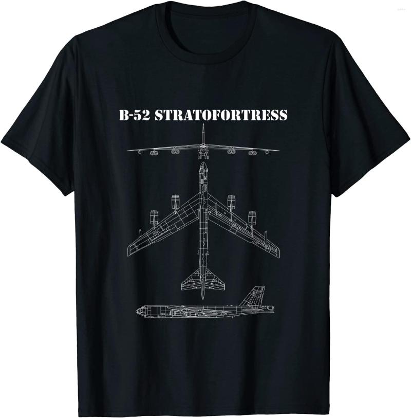 

Men's T Shirts B-52 Stratofortress Aircraft Airplane Schematic Bomber B52 Men T-Shirt Short Sleeve Casual Cotton O-Neck Summer, Dark grey