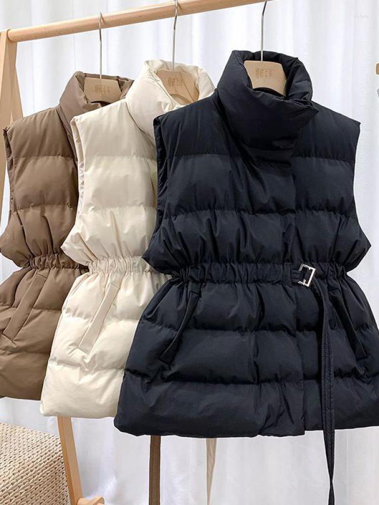 

Women' Vests Winter Puffer Coat Autumn Casual Down Vest Sleeveless Women Loose Ultra Light 90% White Duck Gilet Female Warm Waistcoat, Brown