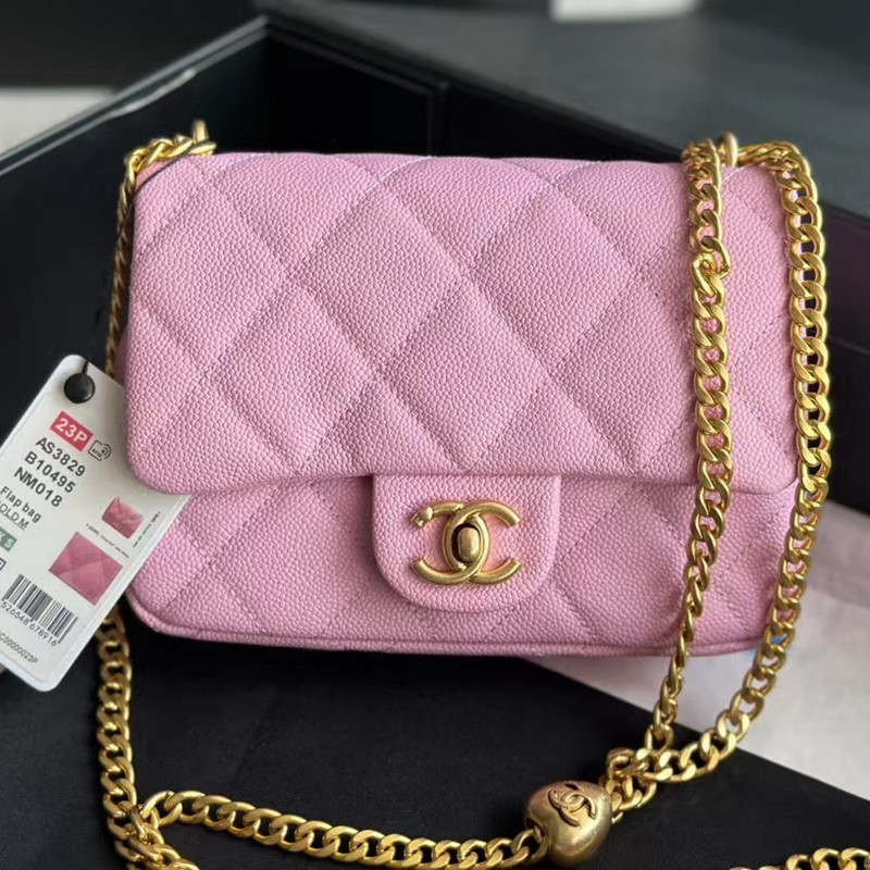 7A top luxury designer women's bag 23 new love diamond woven metal ball chain adjustable shoulder crossbody bag classic fashion wholesale AS