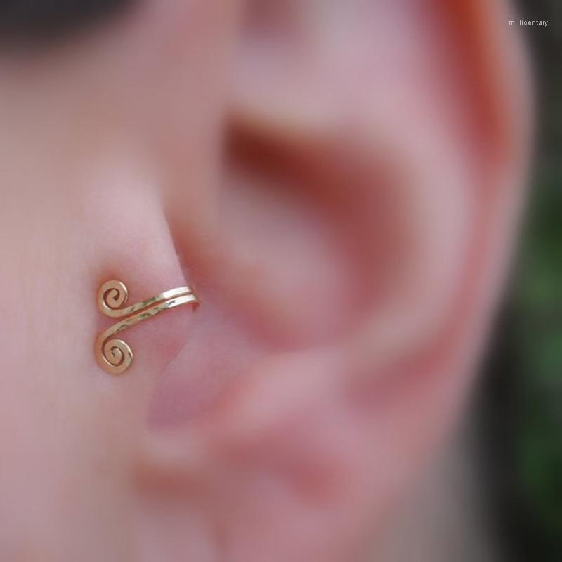 

Backs Earrings Vintage Snail Silver Gold Clip For Women Adjustable Size Ear Cuff Fashion Lovely Jewelry Prevent Allergy Gift