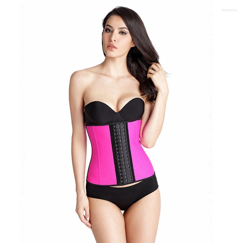 

Women' Shapers Plus Size Corset Waist Trainer Latex Body Shapewear Women Tummy Shaper Belly Weight Loss Bustier Colombian Girdle Modeling, Black