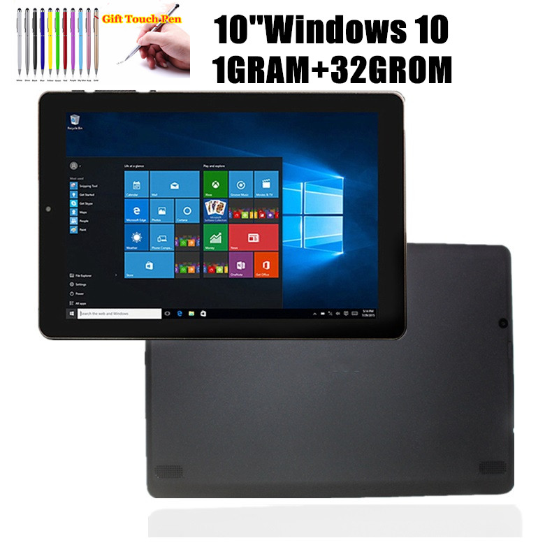 

10.1 INCH Windows 10 Tablet pc 10Q 1280*800 IPS HDMI-Compatible Dual Camera Quad Core 6000mAh Battery, Black