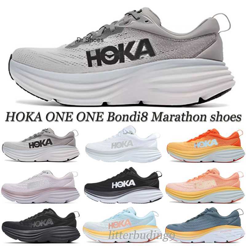 

With box Sports Shoes HOKA ONE Clifton 8 Bondi8 Breathable Free Running Walking Sneaker Real Teal White Black Seaweed Green Mens Womens