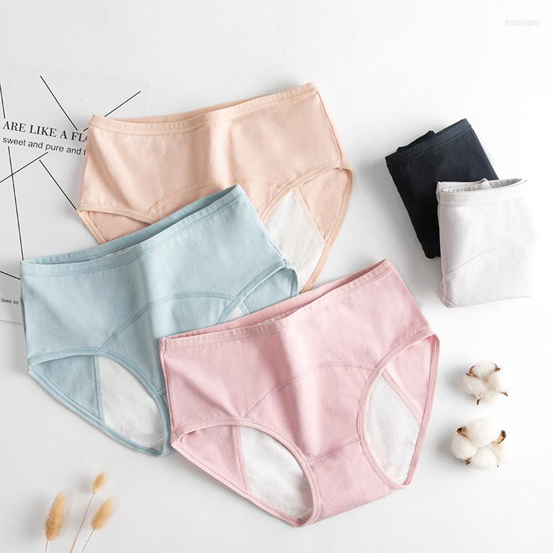 

Women's Panties Menstrual Period Women Cotton Plus Size Leakproof Underpants Breathable Female Waterproof Menstruation High Waist, Pink