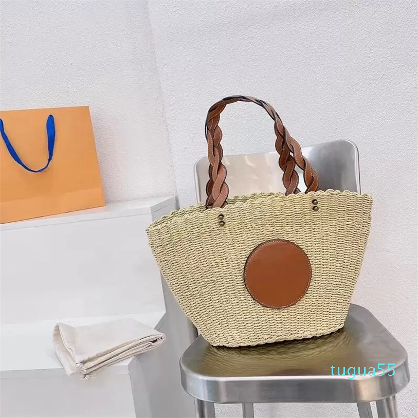 

Totes Summer Sandbeach Weave Simple Atmosphere Women Vacation High Capacity, Beige