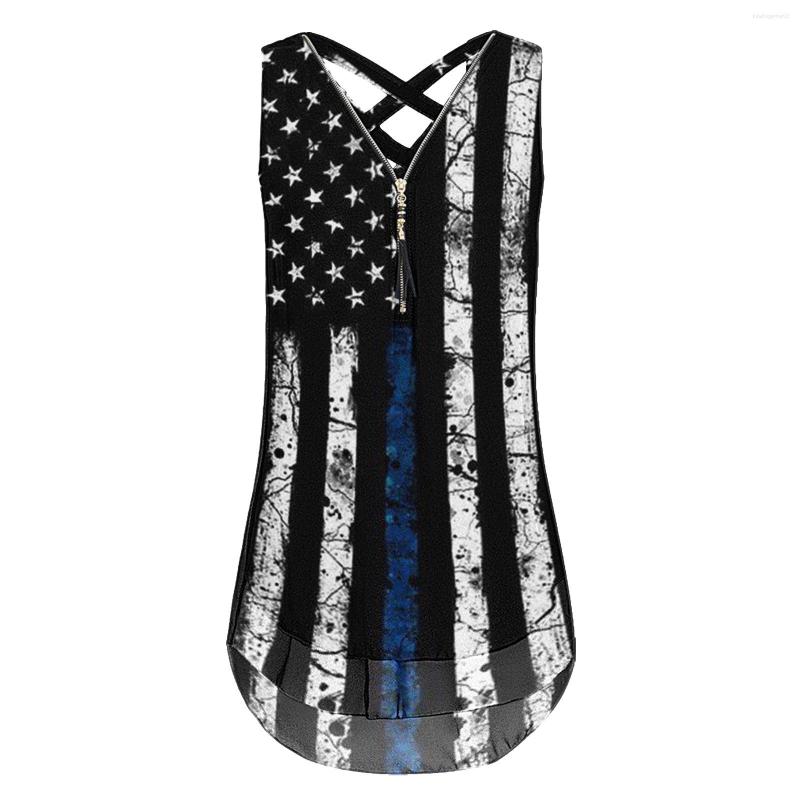 

Women's Tanks 4 Cropped Tops Tank Top For Women Sleeveless Cross Back Hem Layed Cami Zipper V Neck Loose Brown, Blue
