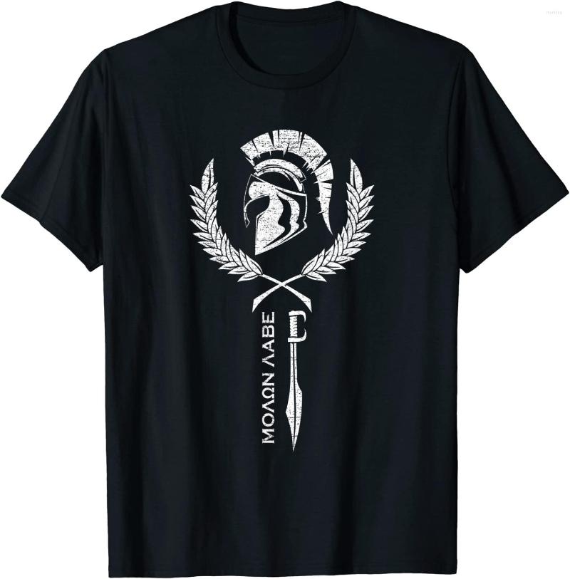 

Men' T Shirts Sparta Warrior Fitness - Molon Labe Men T-Shirt Short Sleeve Casual Cotton O-Neck Summer Men' Clothing, Black