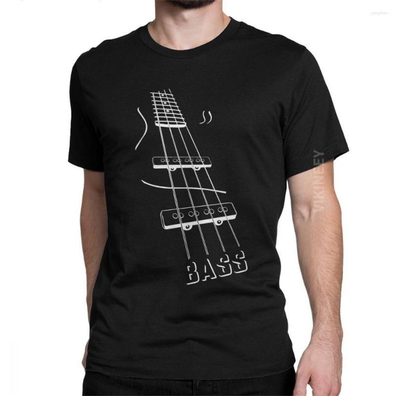 

Men's T Shirts Bass Guitar For Men Short Sleeves 2023 Fashion Tees Crew Neck Cotton Clothes Birthday Gift Guys Swag Streetwear, Black