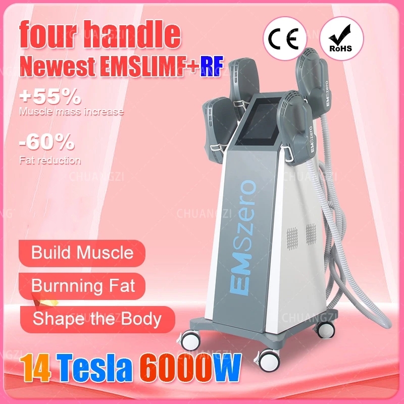 

14 Tesla DLS-EMSLIM 6000W Health Beauty Items NEO EMS HIEMT Machine Stimulator Muscle Body Sculpting Salon Skim Buttocks