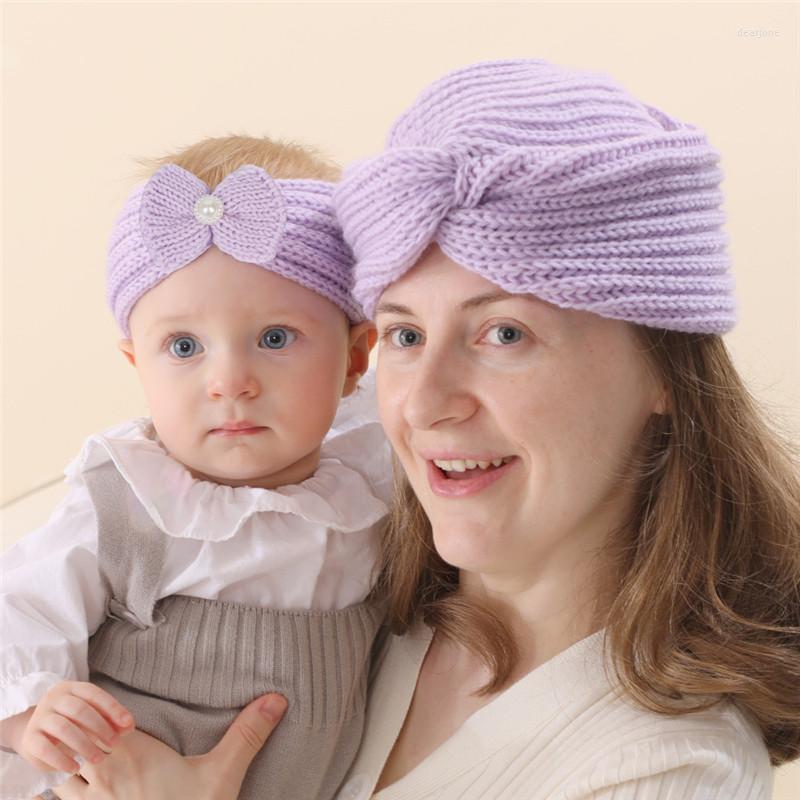 

Hair Accessories 2PCS Spring Summer Solid Color Baby Headband Girls Twisted Knotted Soft Elastic Mother Hat Headbands, 10