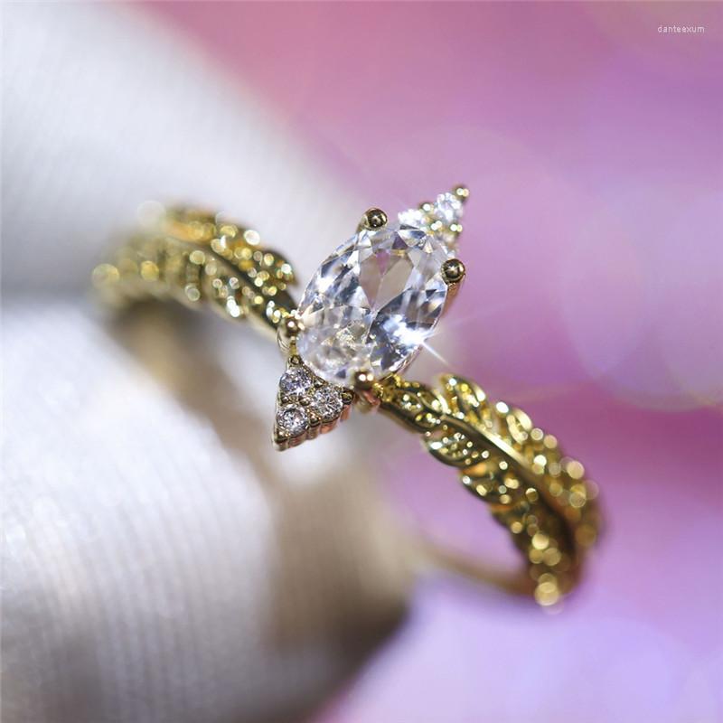 

Wedding Rings Gorgeous White Rhinestone Size 6-10 Women