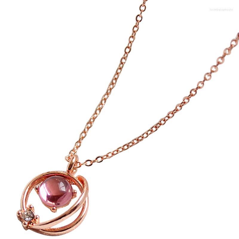 

Pendant Necklaces Women Necklace Charm Key Shaped Fashion Clavicle Chain Rose Gold Color For