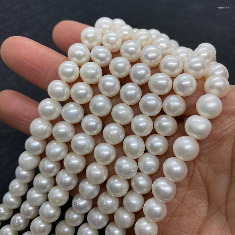 

Beads Natural Freshwater Pearl Beaded High Quality Rice Shape Punch Loose For Make Jewelry DIY Bracelet Necklace Accessories