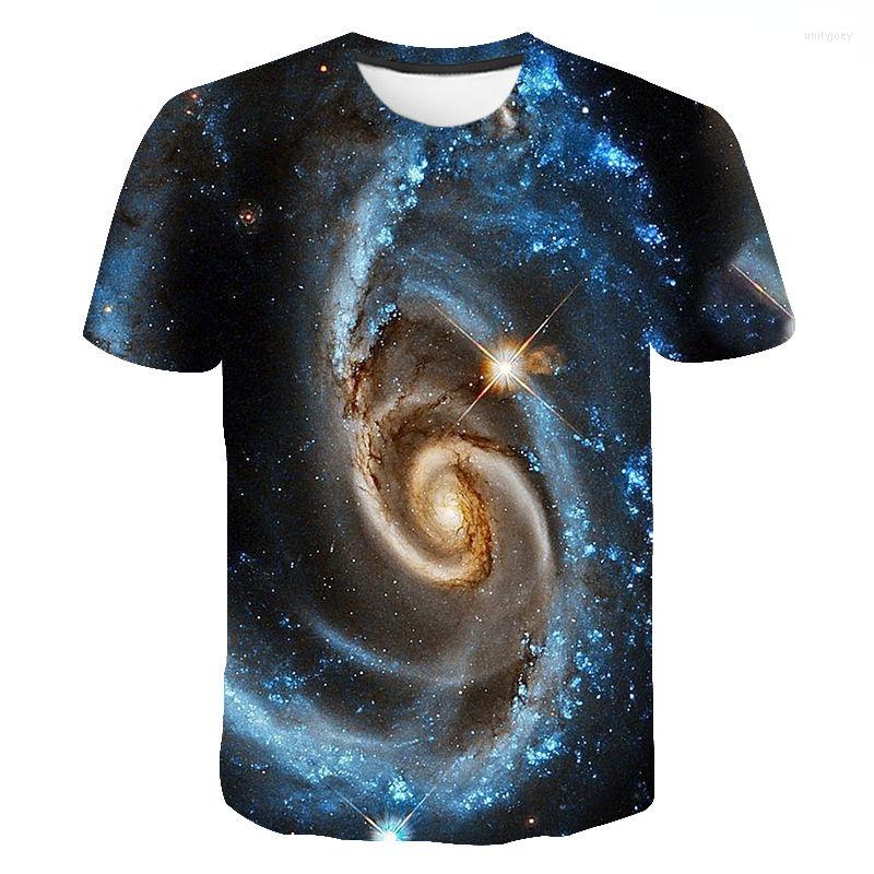 

Men's T Shirts 2023 Summer Starry Sky Fashion T-shirt Cool Boy Girl Kids 3D Printed Short Sleeve Casual Men Women Children Beautiful Tops, Txa4763