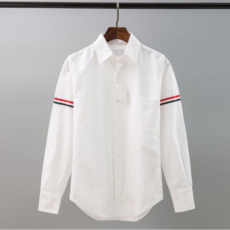

Mens Shirts Formal Business Shirts Fashion Casual Long-sleeved White Shirt, White 1