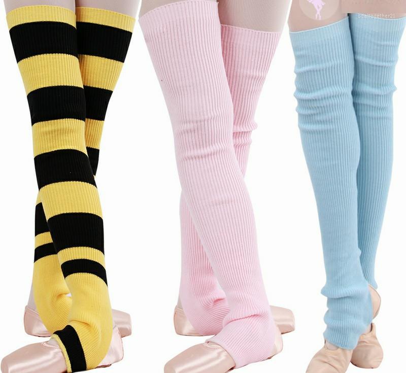 

Stage Wear Girl Warm Long Latin/Ballet Dance Sock Women Beenwarmers Black Ballerina Winter Knitted Leggings For