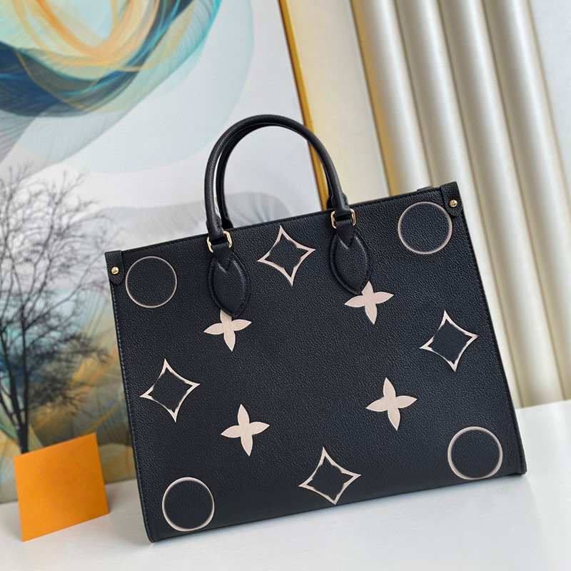 

Designer bag M45495 Womens fashion small fresh handbag Vintage printed handbag Ladies large capacity Waterproof Commuting Mommy Bag, Grey