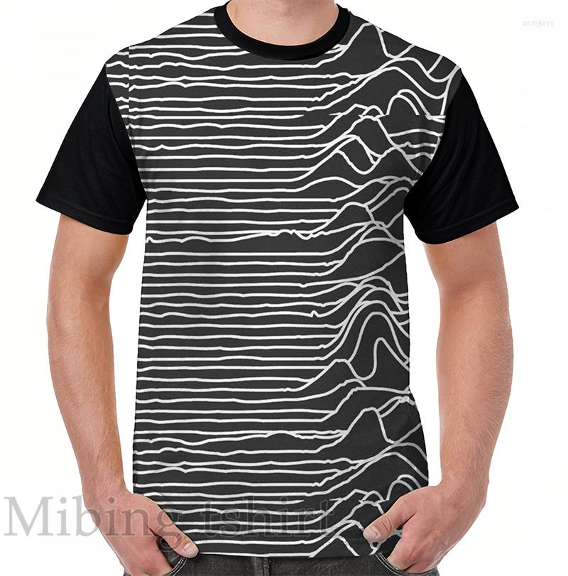 

Men' T Shirts Funny Print Men Shirt Women Tops Tee Unknown Pleasures Reload (for Dark Background) Graphic T-Shirt O-neck Tshirts