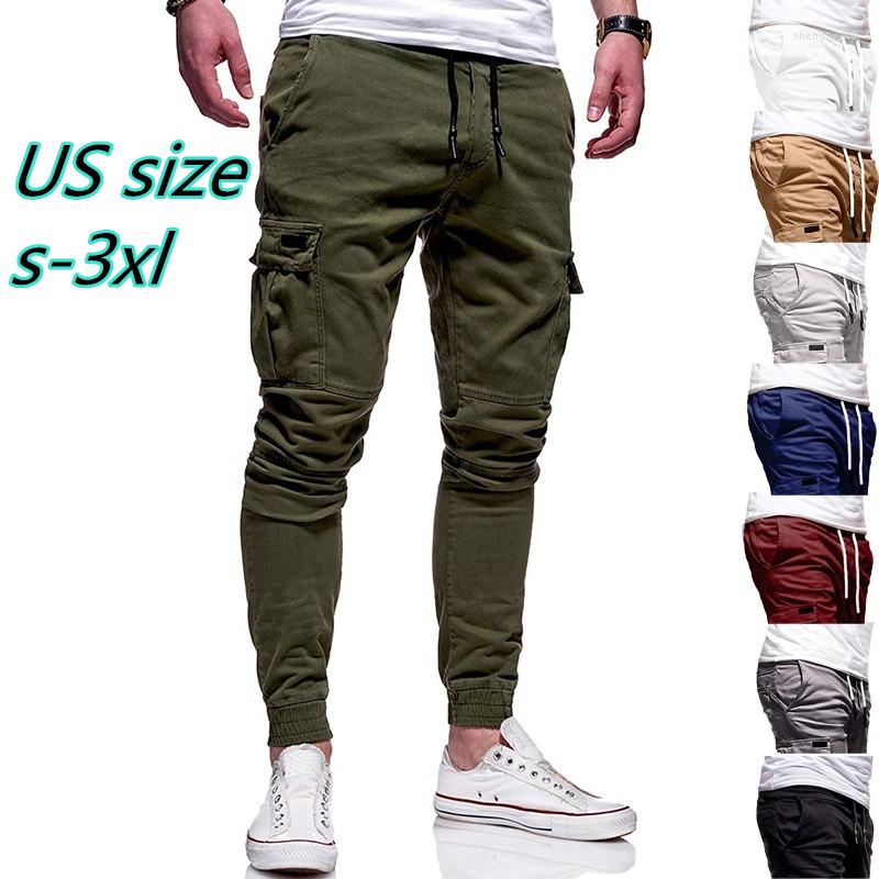 

Men' Pants Men Fitness Bodybuilding Gyms Outdoor Elastic Sweatpants Pencil Drawstring Regular Trousers, Gray