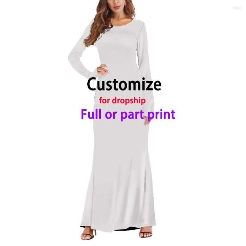 

Casual Dresses WHEREISART 3D Custom Picture Your Own Women Long DIY Clothing Summer Fashion Ladies Party 1moq Drop
