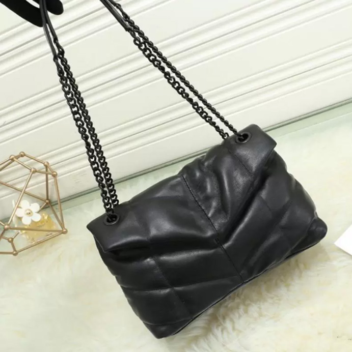 

Original Quality Luxury designer handbags LOULOU PUFFER BAG shoulder bag Quilted Lambskin Handbag High Quality Women's Bags Medium, Box