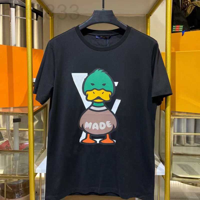 

Men's T-shirts Designer t Shirt Wholesale Top Print Craft Ducks Joint Design Mens Shirts 100% Cotton Womens T-shirt Asian Sizem -4xl HK1Y, White