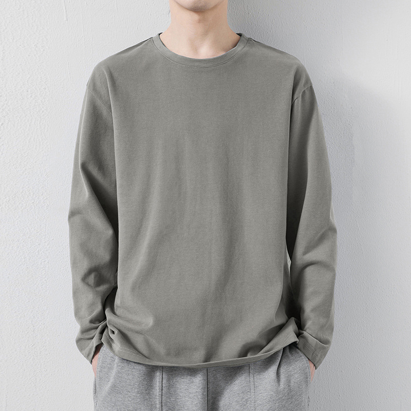 

2023 Spring Autumn Solid Color Mens T-shirts Long Sleeve Designer Womens Crewneck Cotton Street Clothes Asian size M/L/XL/XXL/XXXL/XXXXL/XXXXXL