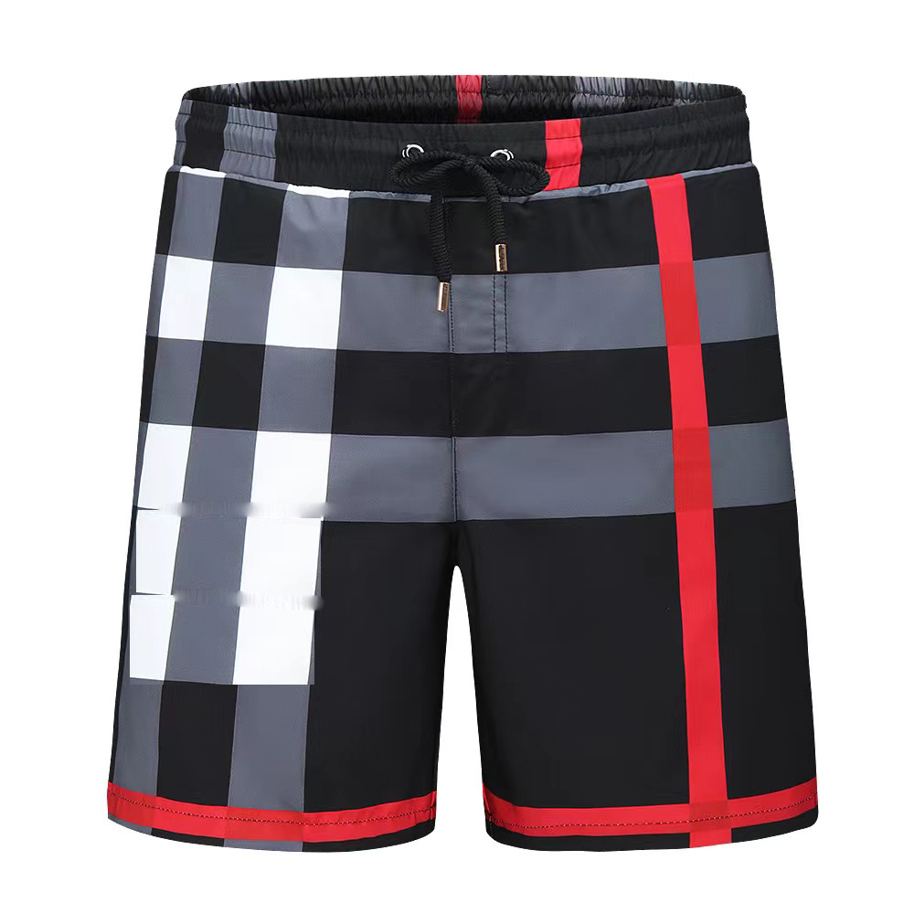 

Summer Fashion Mens Designers shorts Quick Drying SwimWear Printing Board Beach Pants Men Swim Short 003, Black