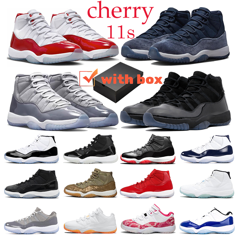 

with box cherry 11 jumpman 11s basketball shoes mens trainers Cool Grey Midnight Navy Olive Gamma Blue Jubilee jumpman11 womens outdoor sport sneakers, 22