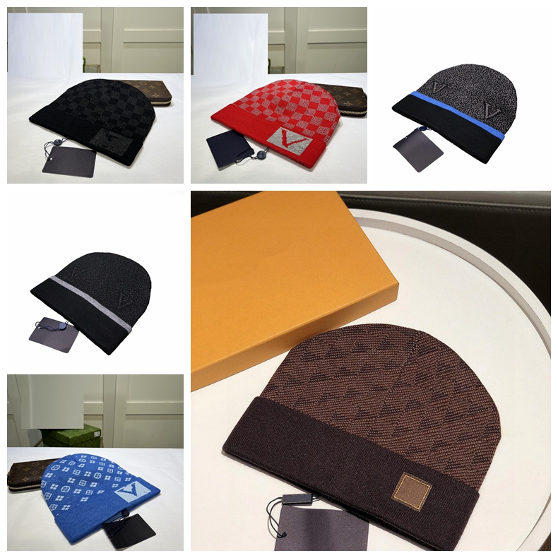 

designer hats Snow Beanies Women Men Winter Woolen Caps With Checked Knitted Fashion Ski Cap Unisex Brand Skull Caps Warm Hat, #11
