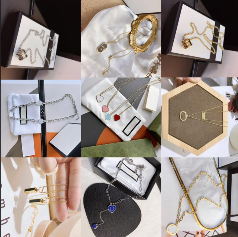 

Luxury Brand Designer Letter Pendant Necklaces Chain Copper Design GoldNewklace for Women Wedding Jewerlry Accessories Top Quality
