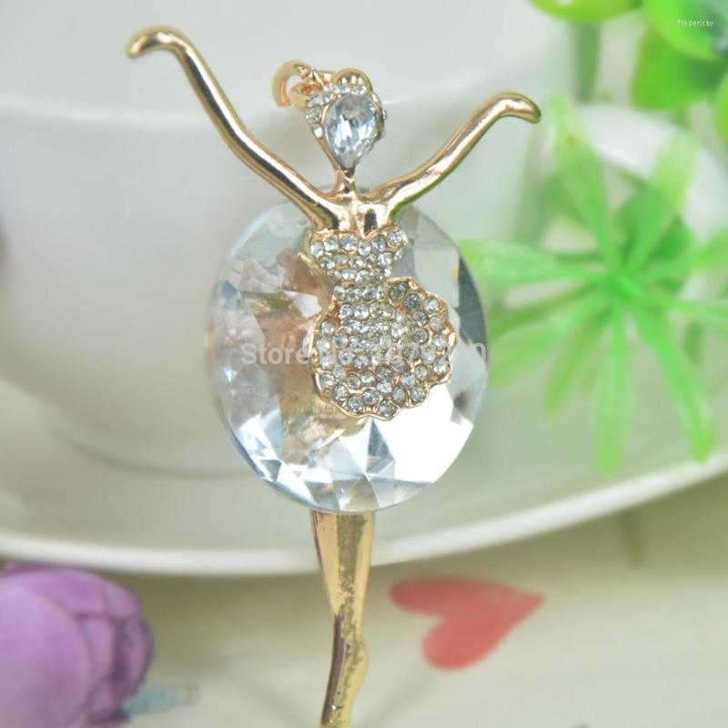 

Keychains TR Ballerina Girl Keyring Rhinestone Crystal Charm Jewellery Women Bag Pendant Car Key Chain Valentine's Day Christmas Gift