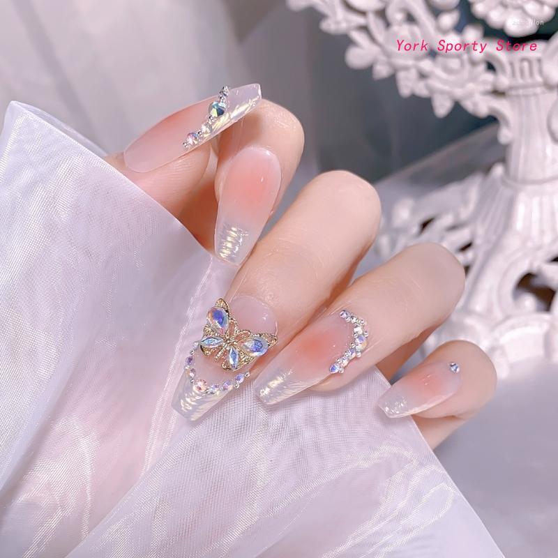 

Nail Art Decorations 5Pcs/set 3D Jewelry Luxury Alloy Nails Rhinestones Shiny Crystal Diamond Gems For Decor Rings Earrings DIY
