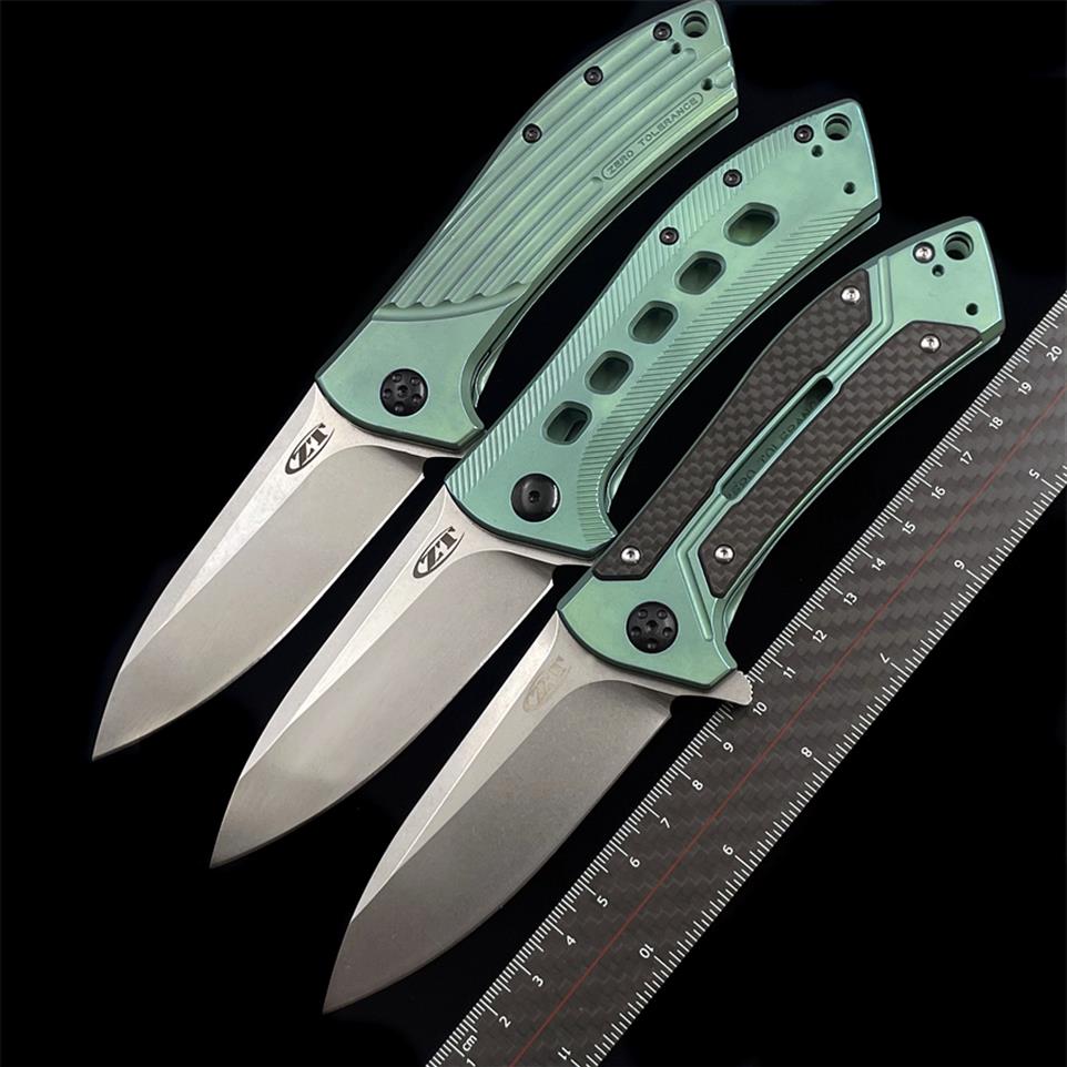 

Zero Tolerance ZT0801 0801CF Ball Bearing Titanium Alloy Folding Knife Outdoor Camping Hunting Pocket Tactical Self-defense EDC To209a